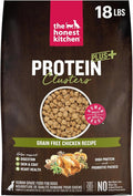 The Honest Kitchen Human Grade Dog Food, Protein Plus+ Clusters Grain Free Chicken Dry Dog Food, 18 lb Bag