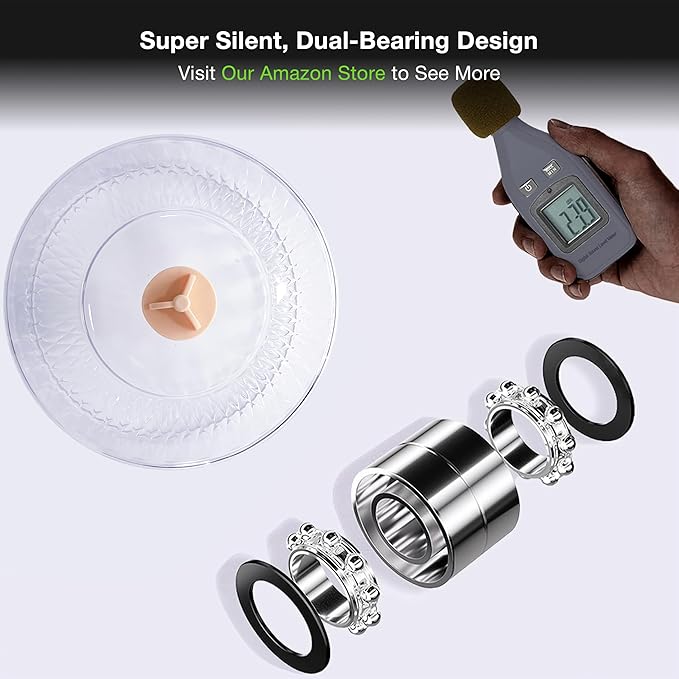 GuineaLoft™ Silent Hamster Wheel - 9.1 inch (23cm) for Hamsters, Mice, Gerbils & Small Animals