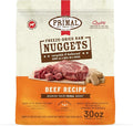 Primal Freeze Dried Raw Dog Food Nuggets, Beef, Complete & Balanced Meal, Also Use as Topper or Treat, Premium, Healthy, Grain Free, High Protein Raw Dog Food, 30 oz