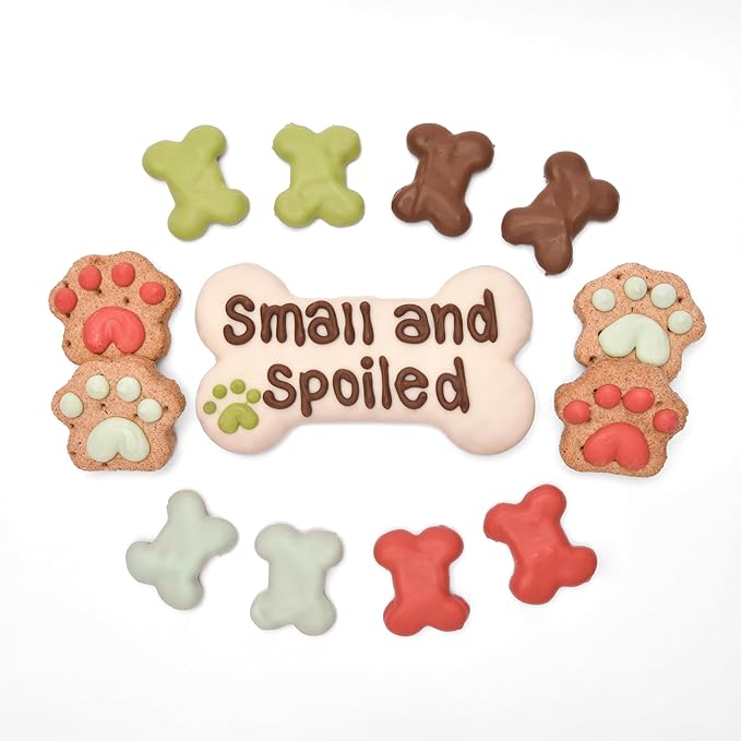 Wufers Spoiled Dog Gift Box | Dog Treats for Small Dogs | Handmade Hand-Decorated |Made with Locally Sourced Ingredients