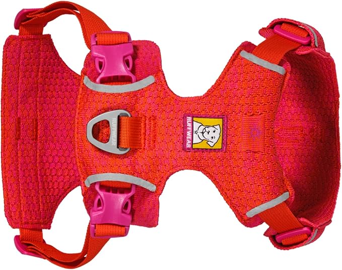 Ruffwear, Front Range Flex Dog Harness, Engineered Knit Construction for Ultimate Fit and Mobility, Lightweight Flexible Everyday Harness with Dual Leash Clips, Rose Violet, X-Small