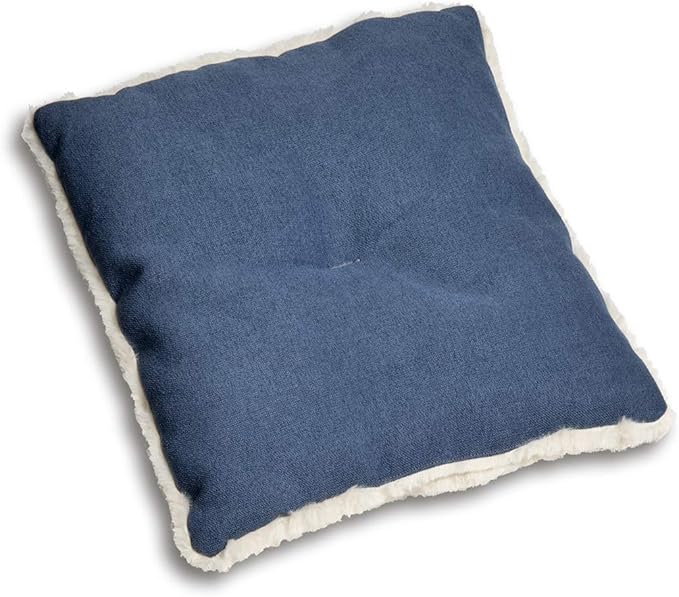 Best Pet Supplies Cat Bed for Indoor Cat, Domed Tent House with Removable Pillow, Covered Cat Cave for Small Dog, Puppies and All Breeds of Cats - Navy, 19 x 19 x H:19"
