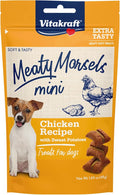Vitakraft Meaty Morsels Mini Dog Treats – Over 70% Real Meat - Chicken & Sweet Potatoes – Extra-Soft, for All Dog Sizes & Ages – Training – Tender Treats – Resealable 1.69 oz Bag