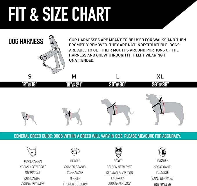 Wolfgang Heavy Duty Adjustable Dog Harness, Pull-Tested for Walking & Training, StarryWolf Print, Medium