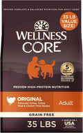 Wellness CORE Dry Dog Food, Grain-Free, High Protein, Original Turkey & Chicken Recipe, (35-Pound Bag)