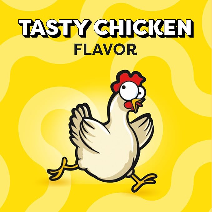 Temptations Jumbo Stuffed Cat Treats, Crunchy and Soft Cat Treats, Tasty Chicken Flavor, 2.5 oz. Pouch (Pack of 12)