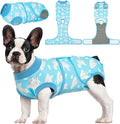 Kuoser Recovery Suit for Dogs Cats After Surgery, Professional Pet Recovery Shirt Dog Abdominal Wounds Bandages, Substitute E-Collar & Cone,Prevent Licking Dog Onesies Pet Surgery Recovery Suit