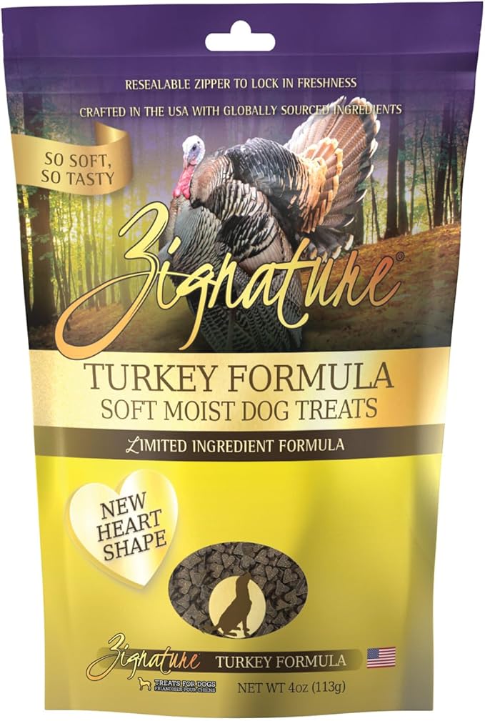 Zignature Turkey Soft Moist Treats for Dogs