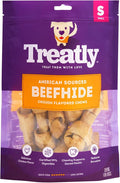American Sourced Beefhide Bones 4-5" Dog Chew Treats - Chicken Flavor, 10 Count/1 Pack