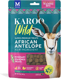 Karoo Wild Training Bits Rosemary Seasoned Treats for Dogs – 4 oz – Soft & Chewy Protein Bits Made with African Antelope – Great for On-The-Go Rewards & Positive Reinforcement