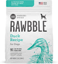 BIXBI Liberty Freeze-Dried Dog Food Topper & Treats, Duck – 95% Meat & Organs, No Refrigeration – USA Made, 12 oz