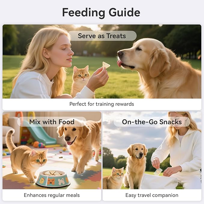 APL Freeze-Dried Cheese Treats for Dogs & Cats, 1.76 oz | All-Natural Cheese & Goat Milk Powder Recipe | Healthy Training Snacks, Food Toppers & Travel-Friendly Treats