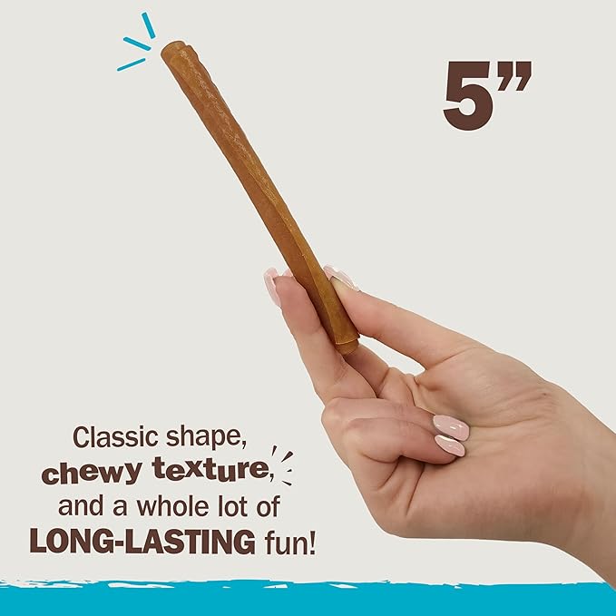 Cadet Chewalicious Classic Chewy Rolls with Real Peanut Butter, Rawhide-Free Healthy Dog Chews, Limited-Ingredient & Long-Lasting Chew Treats for Dogs, Peanut Butter Flavor, 10 Count