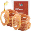 TailParty Turkey Tendons for Dogs with Fish Oil & Taurine: All Natural Dental Chews & Training Treats, Long Lasting Snack for Health-Conscious Pet Owners(Ring, 1 lb)