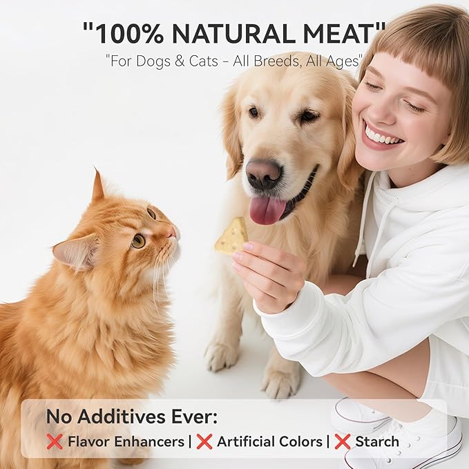 APL Freeze-Dried Treats for Dogs & Cats, 1.76oz | Made with Quail Egg Yolk & Whole Goat Milk | Supports Skin & Coat Health, Shiny Fur | All-Natural Training Snacks, Food Topper & Travel Treats