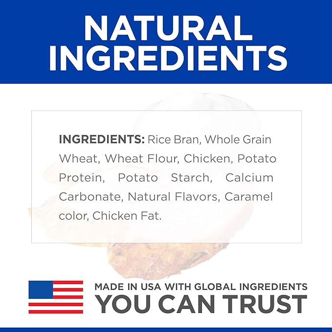 Hill's Natural Baked Light Biscuits, All Life Stages, Great Taste, Dog Treats, Chicken, 8 oz Bag