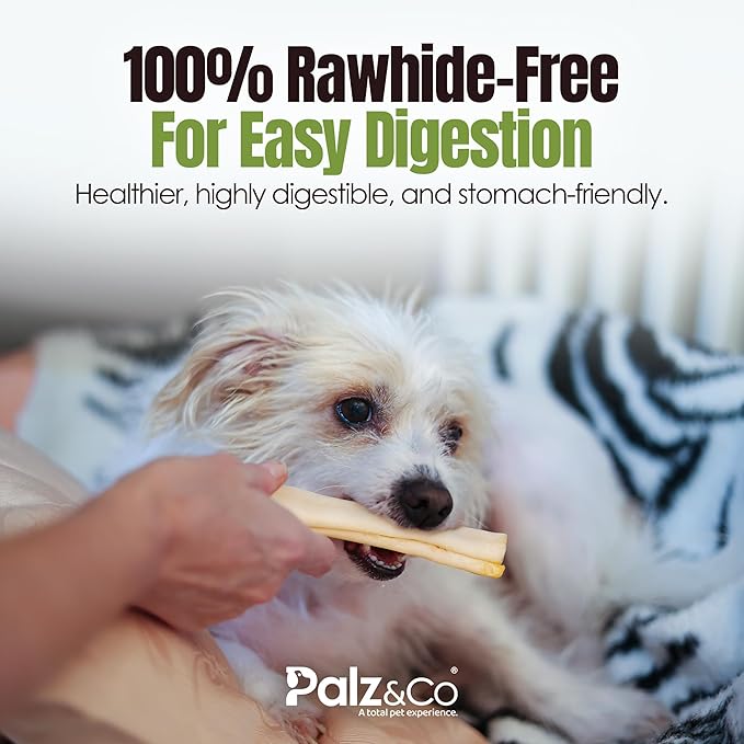 Palz&Co Moodog Beef Corium Collagen Roll 5" Oat Flavor with Pre/Pro-Biotics, 2 Pack - 100% Natural Dog Treat, Supports Gut Health, Made in USA, Crunchy & Chewy