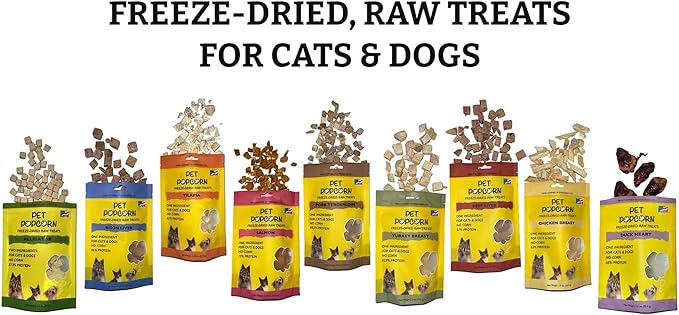 Freeze-Dried Raw Treats - Alligator - 2.5oz Bag, Dog & Cat Snacks, 2 Ingredients, Natural, Pet Food Topper, Novel Protein‑Packed Meat