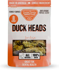 Gaines Family Farmstead Duck Heads for Dogs – 8 Count, Single Ingredient, Dehydrated Dog Chews – High in Protein, Supports Dental Health & Joint Care – Rawhide-Free Treats, Made in USA