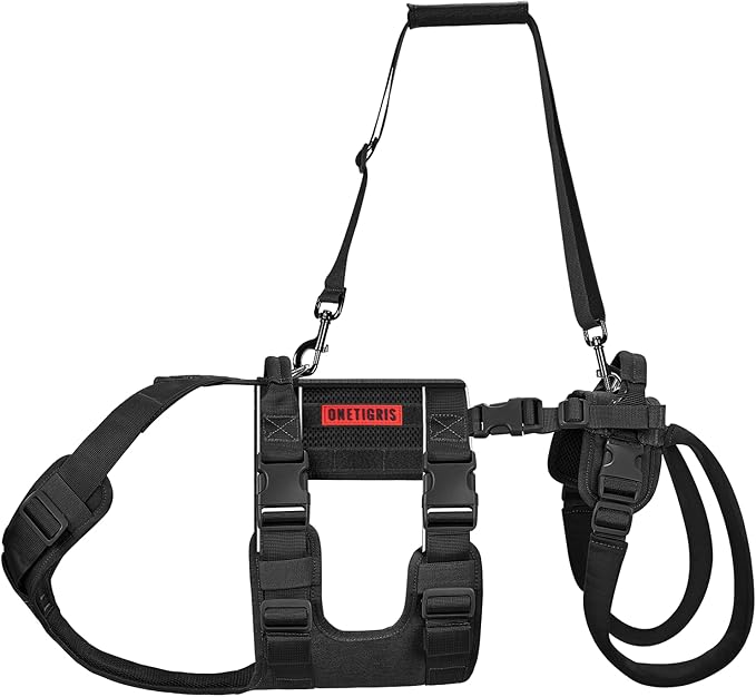 OneTigris Breathable Dog Lift Harness for Large Medium Sized Dogs, Dog Sing for Large Dogs Hind Leg Support, Dog Hip Support Brace Front Leg Vrace