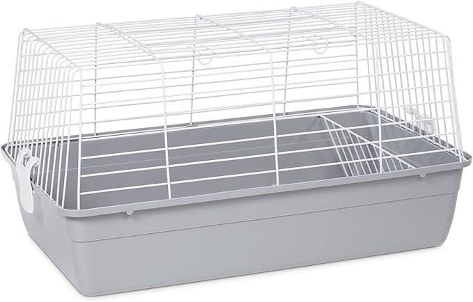 Prevue Pet Products Carina Animal Tubby - Small Animal Cage for Guinea Pigs, Dwarf Rabbits, Indoor and Outdoor Use, Lightweight, Travel Friendly Enclosure - Small, Gray