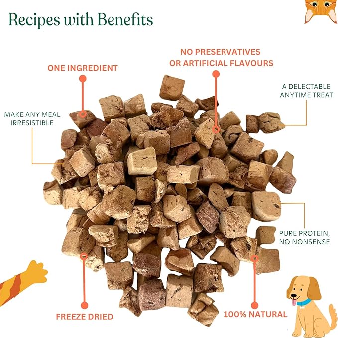 Freeze Dried PickyPet Duck Liver Bites for Dogs & Cats | Grain-Free, Raw Protein-Packed Advanced Training Treats, Great Food Topper, Ideal for Picky Eaters & Pets with Allergies (2.0 oz, Duck Liver)