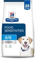 Hill's Prescription Diet d/d Food Sensitivities Dry Dog Food, Potato & Duck, 25 lb. Bag