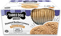 Three Dog Bakery Peanut Butter Lovers Dog Treats, Crunchy Sandwich Cookies for Dogs with Creamy Peanut Butter Filling, 28.8 oz