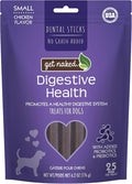 Get Naked Grain Free 1 Pouch 6.2 Oz Digestive Health Dental Chew Sticks, Small