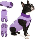 Queenmore Recovery Suit for Dogs After Surgery, XS Dog Onesie Surgery Recovery Suit, Professional Pet Recovery Shirt, Prevent Licking Dog Body Suits After Surgery,Purple,XS