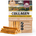 Wild Eats Venison Collagen Sticks for Dogs (15 Pack, 1 cm Wide) Long Lasting Dog Chews No Hide Dog Treat Bully Stick Alternative, Rawhide Free, Grain Free, High Protein