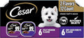 Cesar Wet Dog Food Classic Loaf in Sauce Butcher's Selects Variety Pack, Dry-Aged Ribeye Flavor and Filet Mignon Flavor, 3.5 oz. Easy Peel Trays, Variety Pack, 12 Count