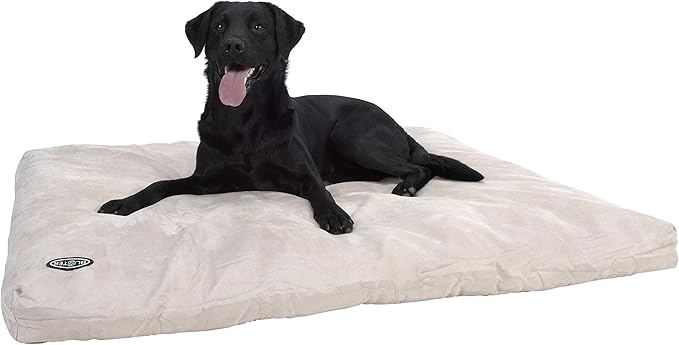 Kruuse Buster Memory Foam Dog Bed, 47" x 39", Beige