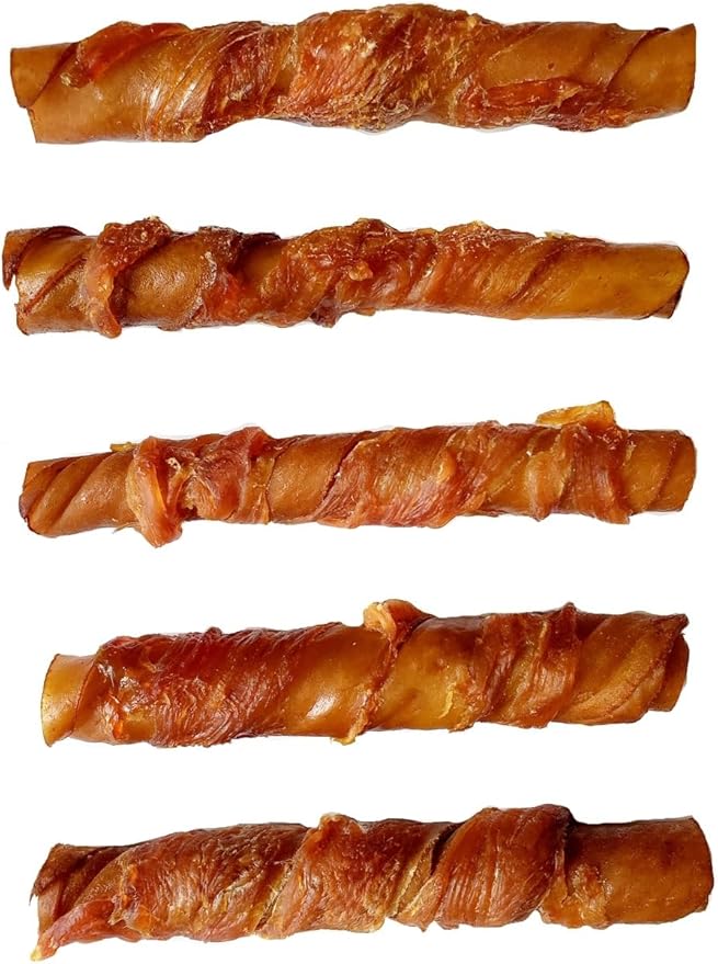 Lovin Tenders Pork Chicken & Sweet Potato Stuffed Rolls Dog Treats (2 Pack - 7 oz per Pack)