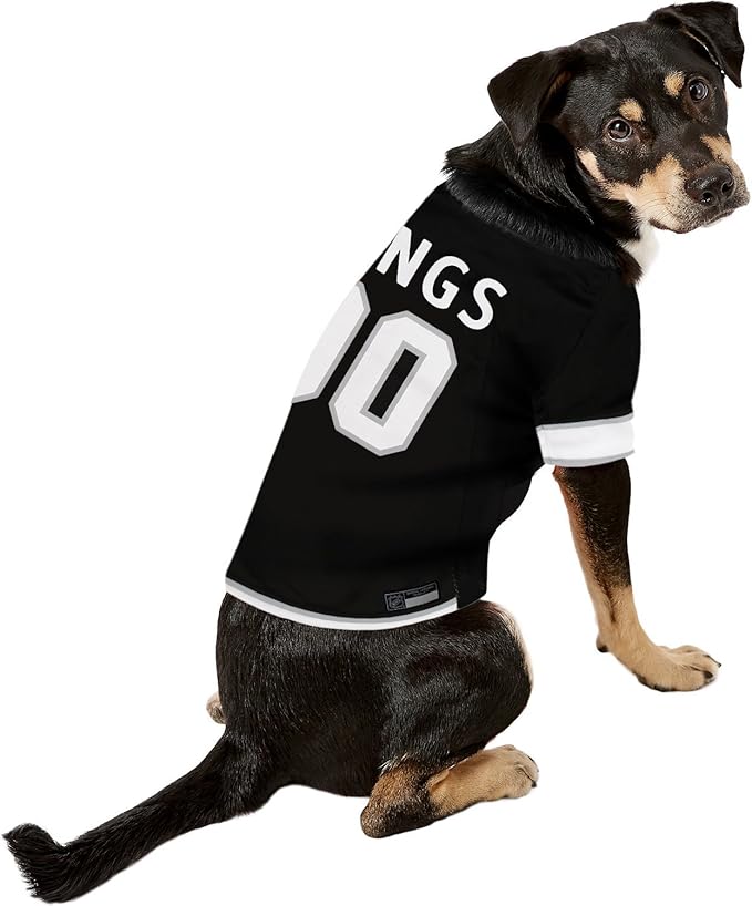 Pets First NHL Los Angeles Kings Jersey for Dogs & Cats, X-Small. - Let Your Pet Be A Real NHL Fan!