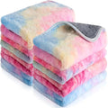Tudomro 8 Pcs Guinea Pig Blankets Washable Small Pet Fleece Bedding Cage Liners Double Sided Pet Reusable Sleep Mat Pad Cover for Ferret Chinchilla Furniture Protection(Tie Dye,12 x 12 Inch)