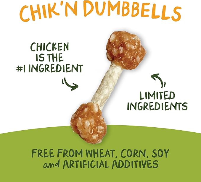 Pet 'n Shape Chik 'N Rice Dumbbells - All Natural Dog Treats, Chicken, 32 oz