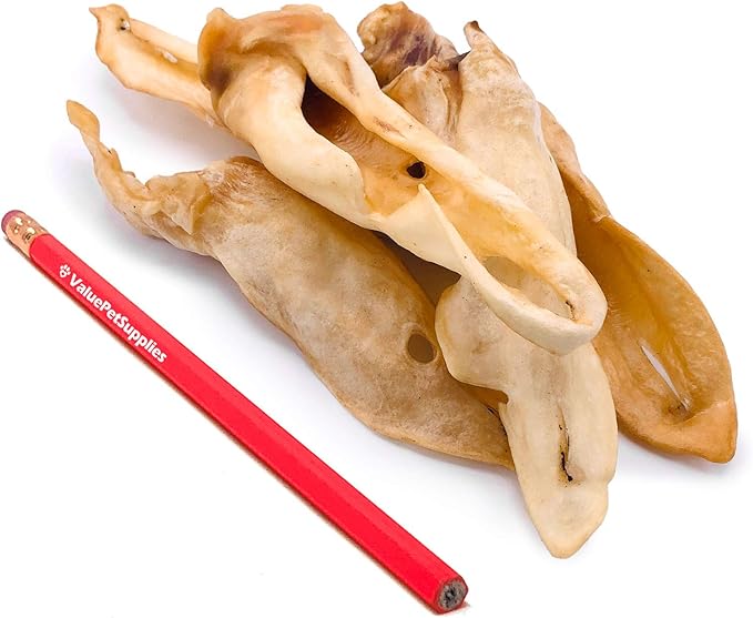 ValueBull Lamb Ears Dog Chews, Varied Shapes, Sizes & Colors, 120 ct Bulk Pack - All Natural Dog Treats, Single Ingredient