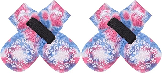 EXPAWLORER Anti Slip Dog Socks to Prevent Licking Paws, Dog Shoes for Hot Pavement, Dog Booties for Small Medium Large Senior Dogs, Traction Control Boots & Paw Protectors for Hardwood Floors
