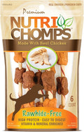 NutriChomps Dog Chews, 5-inch Kabobs, Easy to Digest, Rawhide-Free Dog Treats, 6 Count, Real Chicken and Duck flavor