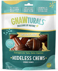 Rawhide Free Dog Chews | Ribbed Bones | for Medium - Large Dogs | Pumpkin, Psyllium Husk and Chicory Root for Easy Digestion and Overall Gut Health (5 Bones, Chicken)