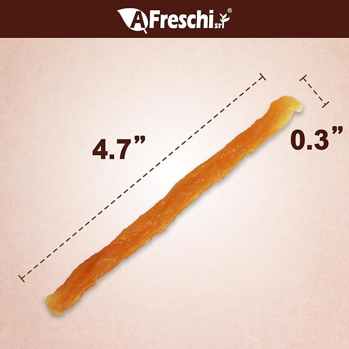 A Freschi srl Soft Chicken Dog Treats, All Natural, High-Protein, Healthy & Easily Digestible, Grain-Free Puppy Chews, Human Grade Training & Rewards Dog Snacks, Chicken Sticks, 16 oz Pack