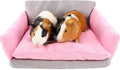Guinea Pig Couch - Guinea Pig Sofa, Removable Cushioned Pillow, Stuffed Arms and Back, Super Cozy, Ideal Bed for Small Pets