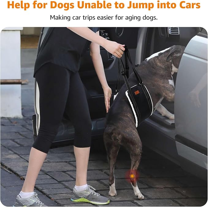 LOOBANI Dog Sling for Large Dogs Hind Leg Support, Portable Dog Lift Harness for Back Legs, Comfortable Leg Support Assistance for Elderly Dogs with Hip, ACL Brace, Senior, Injured