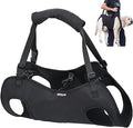 Dog Lift Harness, Emergency Backpack Pet Legs Support & Rehabilitation Sling Carrier, Adjustable Lifting Straps for Senior Elderly Dogs Joint Injuries Arthritis L