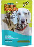 Fido - Super Breath Dental Care Bones for Dogs - 8 Count Medium Dog Dental Treats for Medium Dogs (Made in USA) - Tasty Dog Dental Chews Help Reduce Plaque, Tartar Buildup, and Freshens Breath