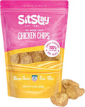 sitstay Chicken Chips Dog Treats, Single Ingredient Dog Treat, High Protein, Low Fat, Grain Free Chicken Chips for Dogs for Training, Rewards and Sensitive Stomachs - Made in USA - 12 oz