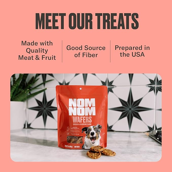 Chicken & Cranberry Flavored Treats - Dog Snacks for Training, Rewards, and Mealtime Toppers - No Artificial Flavors or Colors - Prepared in The USA for Dogs 7oz