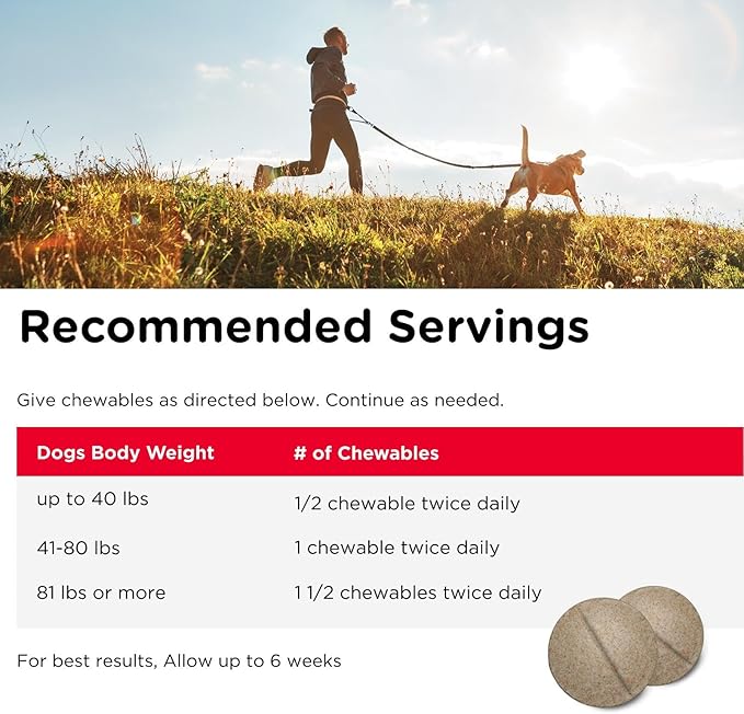 Nutri-Vet Extra Strength Hip & Joint Supplement for Dogs, Puppy Supplements, Dog Joint Supplement, Contains 500mg of Glucosamine, 200mg of Chondroitin, 50mg of MSM, Puppy Essentials, 75 Tablets