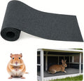 Rabbit Scratch Mat 12 Inch x 6.56 ft Self Adhesive Bunny Scratching Pad Cuttable Claw and Teeth Care Rabbit Mat for Cage Small Animal Scratching Rug for Biting Sleeping Nesting(Dark Gray)